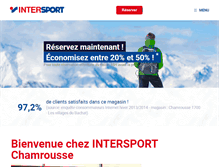 Tablet Screenshot of intersport-chamrousse.com